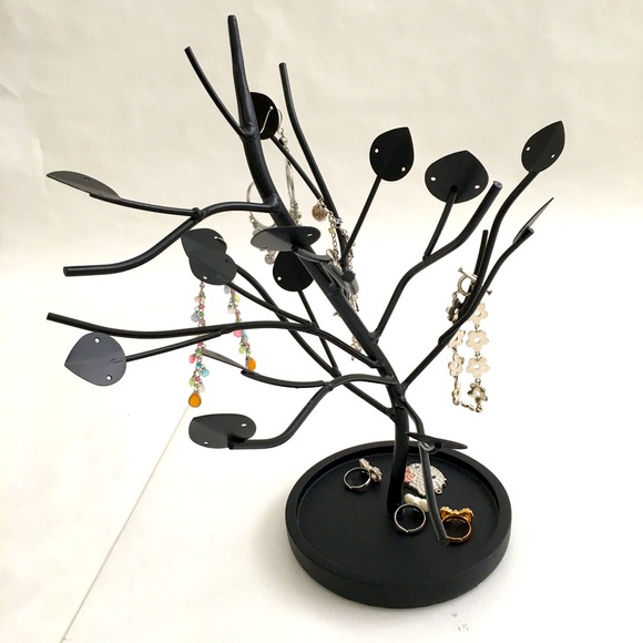 Jewelry Tree Earring Necklace Bracelet Ring Holder Stand 5x12 inches - Picture 1 of 10